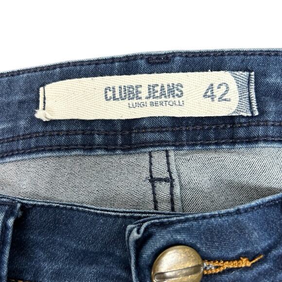 CLUBE Jeans Luigi Bertolli Flare Leg Stretchy Dark Wash SZ EU 42 = US 16 - Picture 4 of 12